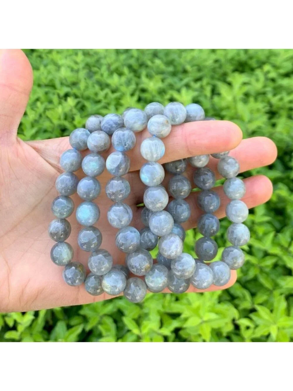 Natural Stretch Gemstone Bracelet 10mm Beads, Healing Crystal Chakra Jewelry